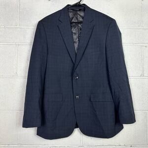 Jos. A Bank dark blue tailored fit suit coat blazer jacket 41R